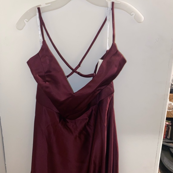 Bridesmaid dress Prom Dress DB - Wine color - Picture 2 of 9